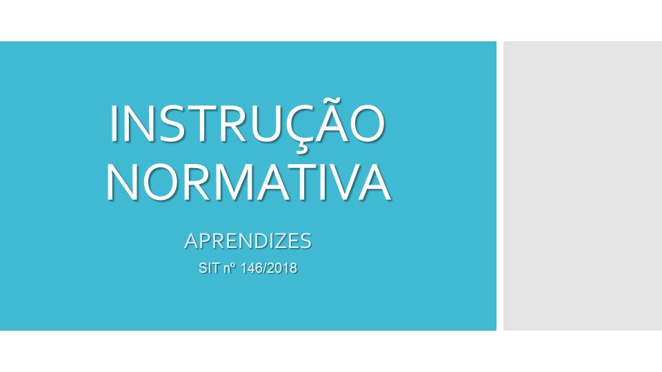 INSTRUÇÃO NORMATIVA